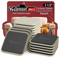 Yelanon Furniture Sliders - 16 pcs-3 1/2” Square Furniture Sliders for Carpet Furniture Pads Hardwoods Floors, Heavy Duty Furniture Movers Sliders,Furniture Moving Pads, Carpet Protectors - size: 16pcs 3.5"beige