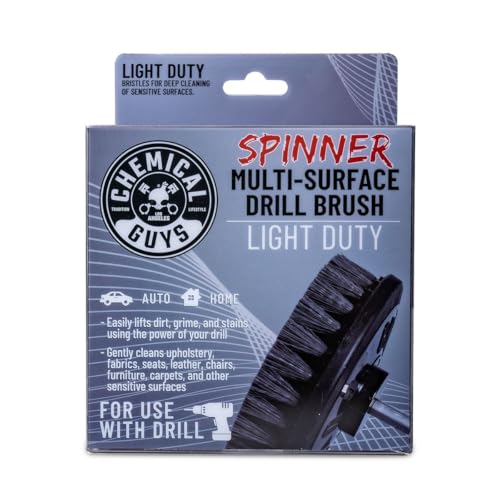 Chemical Guys, Light Duty Spinner Drill Brush Attachment, Multi-Surface - style: Light Duty