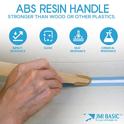 JMIBASIC Grout Caulk Finishing Tool - Multi Size 4 Pieces Set - Smooth Grout Sealant Silicone Caulking Tool - Rubber Spatula Spreader - Grout Sealer Applicator - Ergonomic Handle Grip_ABS (1.7 Inch) - size: 1.7 Inch