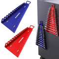 WORKPRO Magnetic Wrench Organizer, 15-Slot Gripper Wrench Holder - style: 15-Slots Wrench Organizer(2PC)
