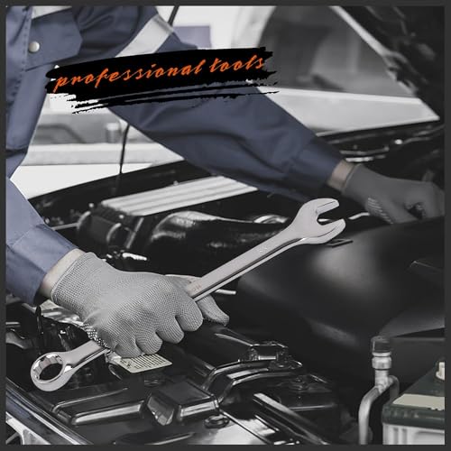 HORUSDY 15-Piece Metric Wrench Sets, Premium Combination Wrench Set Metric 8-22mm, Max Torque, 12-Point, Chrome Vanadium Steel, with Storage Rack - style: 15-Piece Metric Wrench Set