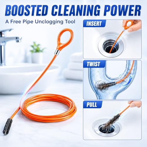 Gel Drain Cleaner Clog Remover, 300g Each, 2 Pack