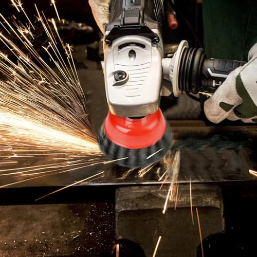 AAIN 20 Pack Wire Wheel Cup Brush, 3 Inch Twisted Knotted Wheel Brush - size: 20 pack, style: 3 Inch Knotted Cup Brush