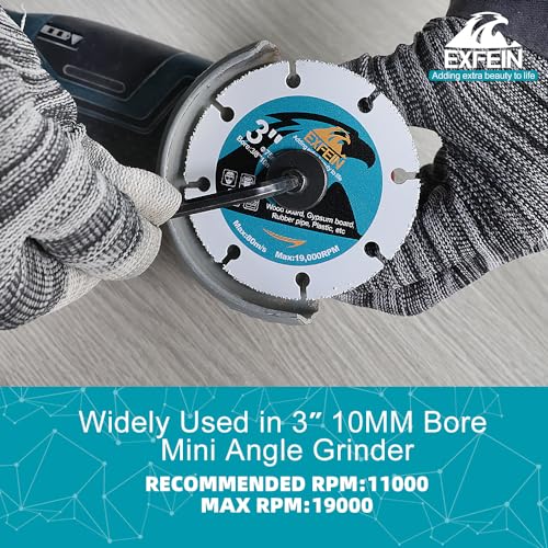 3 Inch Circular Saw Blade Set 4pcs for Cutting Tile Soft Metal Wood Concrete Diamond Disc - size: Variety Set(for Tile/Metal/Wood/Concrete)