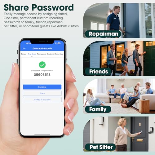 Smart Key Lock Box Electronic Bluetooth Lock Box with TTLOCK APP Control & PIN Code Types,Share eKey Lock Box for Airbnb Realtor House Office with Removable Shackle