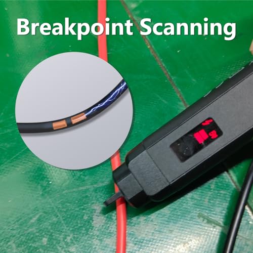 Voltage Tester Non Contact Voltage Detector Pen with Dual Range AC 12-1000V/48-1000V,Live Wire Tester with LCD Display Buzzer Alarm and Flashlight,Wire Breakpoint Finder