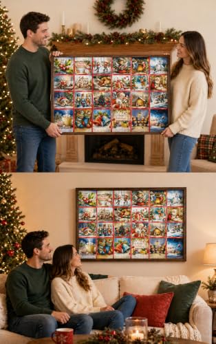 Christmas Advent Puzzle 1000 Piece Countdown 2026 - color: Christmas Advent Puzzle