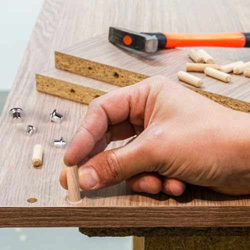 99 Pcs Woodworking Dowel Pin Set, Including 24 Pcs Dowel Centering Pins in 6/8/10/12 mm and 75 Pcs Wood Dowel Pins in 6/8/10 mm, Premium Dowel and Tenon Center Transfer Plugs Doweling Centering Pins