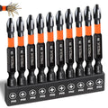 DYRECELVE 10-Piece Phillips Bits #2 Impact, 2-Inch Screwdriver Bits Set - color: 2'' Ph2 10-pcs