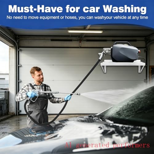Pressure Washer Wall Mount Shelf, (silvery)