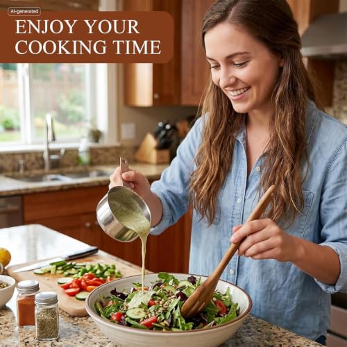 6Pcs Stainless Steel Measuring Cup, 1 Cup - 250ml Metal Measuring Cup, Comfortable Hand Feeling Measuring Scoops for Coffee Cooking Baking Kitchen - size: 1 Cup