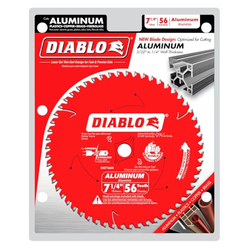 Diablo Saw Blade - 7-1/4" Diameter, 56 TCG Teeth, 5/8" Arbor - size: 7-1/4", style: 56