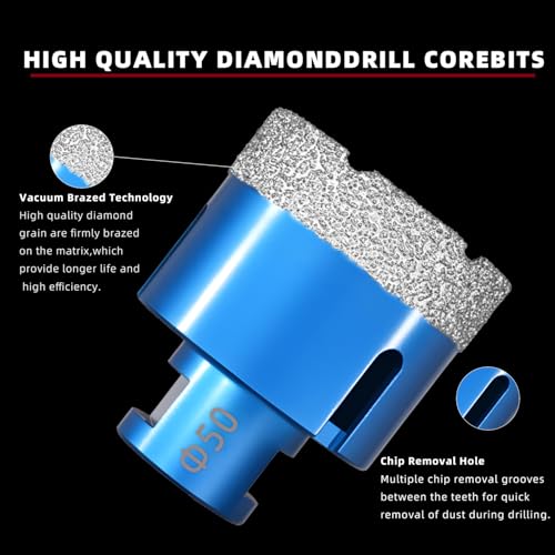 13 Pcs Diamond Core Hole Saw & Carbide Drill Bits Set 6-68 Mm M14 Threads