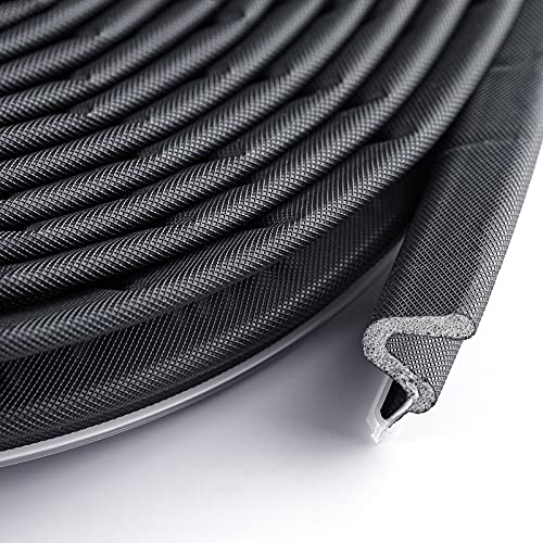 BBTO Weather Stripping Door Window Seal V-Shaped Foam Kerf,26 Feet,Black - color: Black, size: 26 Feet