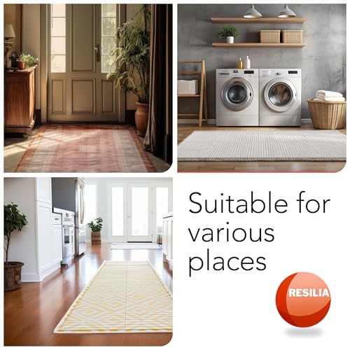 RESILIA Deep-Pile Carpet Runner - Plastic Vinyl Carpet & Rug Protector, Waterproof Clear Vinyl Floor Runners, 27 Inches Wide x 3 Feet Long, Made in The USA - size: 27" x 3' (Rectangular)