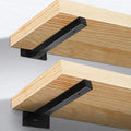 8 Inch Floating Shelf Brackets Heavy Duty, Square Shelving Brackets, Metal Floating Shelf Supports, Black Wall Mount Brackets 4 Pack - size: 8 Inch