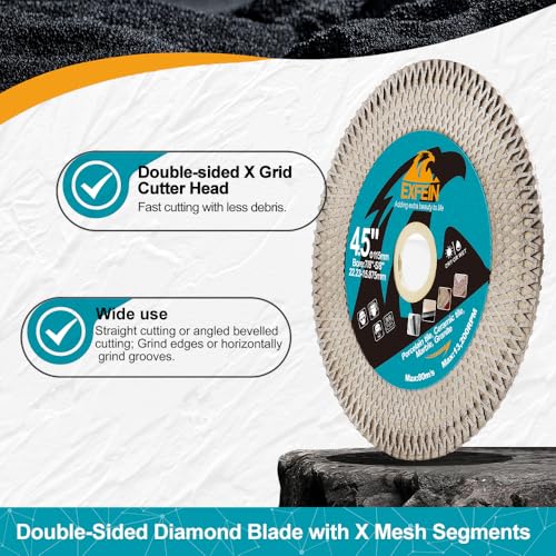 Tile Hole Saw Kit 13pcs - 6/6/8/19/25/35/50/75/102mm Diamond Core Drill Bits, 4/5 Inch Milling Bit + 2 Inch Chamfer Bit + Adapter + 4.5 Inch Grinding & Cutting Disc for Tile Marble Granite - size: Set 2