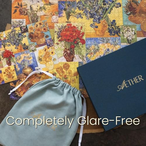 A Symphony of Blooms Fine Art Puzzle, Premium 1000 Piece Jigsaw Puzzle for Adults, Glare-Free, Soft-Touch Puzzles, Made in USA, 26.6" x 19.25" - color: Van Gogh: a Symphony of Blooms