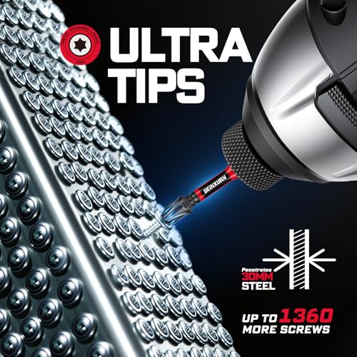 Geinxurn 27 Piece Impact Screwdriver Bits Set, 1"/2" Phillips/Torx/Square/SL Magnetic S2 Steel Driver Bits and Impact Bit Holder with Color Coded Base - size: 27pcs