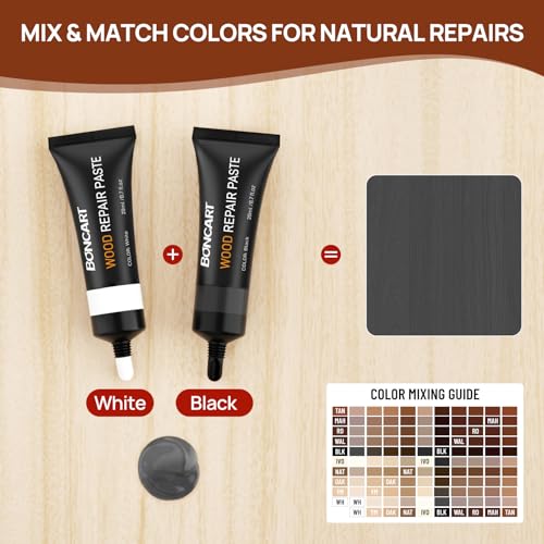 Boncart Wood Furniture Repair Kit, Wood Touch up Fillers - color: 10 Colors
