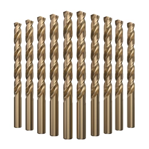 LU&MN M35 Jobber Drill Bits, 3/8", 10 Pcs - size: 3/8 in