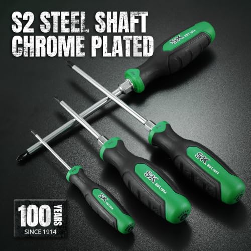 SK 5-Piece Phillips Screwdriver Set, Magnetic Screwdriver Set, S2 Steel - style: Phillips