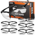 OXG Safety Glasses for Men Women, ANSI Z87 UV Protection Protective Eyewear - color: Clear