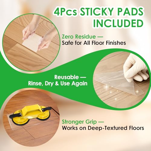 Floor Gap Fixer Tool Vinyl Planking Tools Laminate Floor Repair Kit - color: Yellow