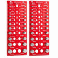Thread Checker, 70 Nut and Bolt Thread Checker, 25 Standard & 25 Metric & 20 Drill Bit Gauge, Bolt Size Finder, Wall-Mountable Bolt Thread Identifier Gauge with Inch & CM Ruler - size: 70 Thread Checker