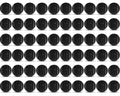 Macarrie 60 Pcs Precut Tennis Balls for Chairs Legs, Black - color: Black