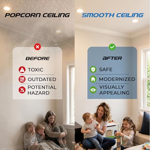 Popcorn Ceiling Removal Tool Kit - 14in Scraper with 1 Gallon Sprayer