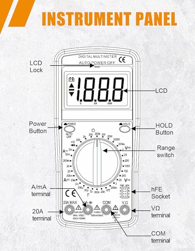 Digital Multimeter Tester Multimeter for Electrical Applications - style: Model 1