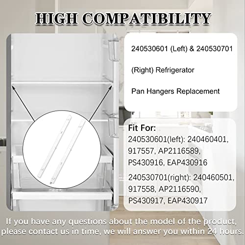 240530601 (Left) & 240530701 (Right) Refrigerator Pan Hangers Replacement
