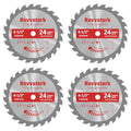4 Pack 4 1/2 Inch 24T Circular Saw Blade for Various Wood Cutting - size: 4-1/2 In 3/8" Arbor 24T(4PCS)