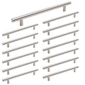 homdiy 15 Pack Brushed Nickel Cabinet Hardware Cabinet Pulls - HD201SN Cupboard Handles Modern Cabinet Door Handles 7-1/2inch Hole Center Modern T-Bar Pulls - color: Brushed Nickel, size: 7-1/2in hole centers