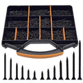1000PCS Wood Screws Assortment Kit, Drywall Screws, Assorted Wood Screws, Phillips Flat Head Wood Screws, Screws Assortment, 13 Sizes (2-3/4'', 2'', 1-1/2'', 1-1/4'', 1'', 3/4'', 5/8'') - size: 13 Sizes - 1000PCS