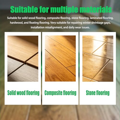 Floor Gap Fixer Tool Heavy Duty Suction Cup for Laminate Vinyl LVP Wood Flooring Gap Repair Kit, with Rubber Mallet & 10 Sticky Pads