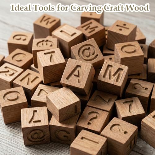 AOZUO 109 Pcs Wood Burning Tips, Wood Burning Tip Set Including Woods Burnings Letters Numbers Symbol Woods Burnings Tip for Wooden Burner DIY Embossing Wooden Burn Carving Crafts