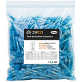 16-14 AWG Heat Shrink Butt Connectors - 500Pcs Blue Insulated Waterproof Electrical Marine Automotive Wire Splice Connector Crimp Wiring Terminals - size: AWG 16-14 [500PCS]