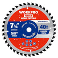 WORKPRO 7-1/4" Circular Saw Blade, 40T General Wood Cutting