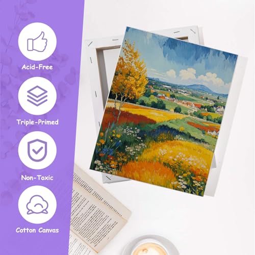 ESRICH Stretched Canvas for Painting, 12 Pack 4x4, 4x6, 8x10, 11x14(3 of Each) Canvas Set, Multi-Size Blank Canvases for Painting, Primed Paint Canvas for Kids, Adults, Beginners, Artists. - size: 4x4in,4x6in,8x10in,11x14in
