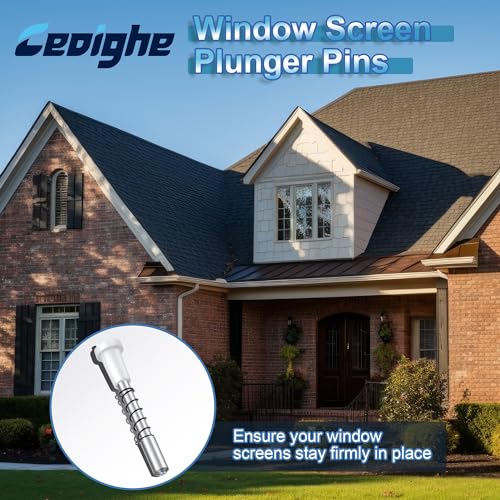 25 Pack Window Screen Plunger Latches with Caps White - color: White