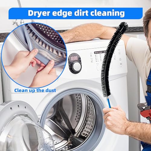 Flexible Cleaning Tool,Bendable Sewer Drain Brush, Long Pipe Cleaner for Home Kitchen Sink, Shower and Tub Hair Clogs - size: 16.5 inches