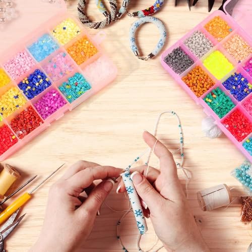 Opret Bead Organizer 15 Grids 4 Pack for Crafts - color: 4 pcs, multicolors 1