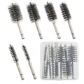 MAXMAN Wire Brush for Drill 6Pcs, Stainless Twisted Bristles, 1/4"Hex Shank
