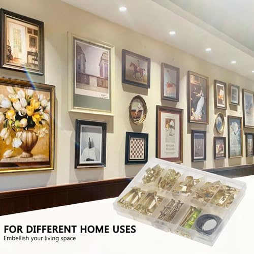 Picture Hanging Wire Kit D Rings Picture Hardware with Screws - size: size_1