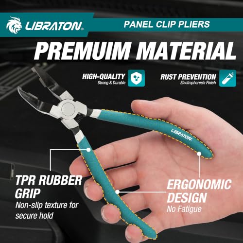 Libraton Panel Clip Pliers, Diagonal Cutting Pliers, Clip Removal Tool