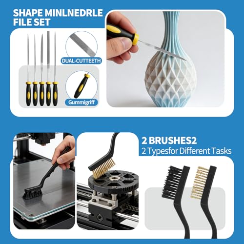 46 Pcs 3D Printer Tools Set with Storage Bag, 3D Printing Tool Kit