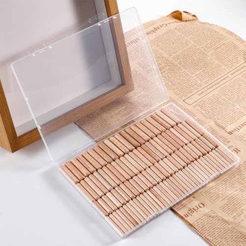 4 Sizes 250Pcs Wooden Dowel Pins Kit 1/4 3/8 5/16 Inch Small Fluted Wood Dowels Pegs Hardwood Pin for Furniture Woodworking Crafts - size: 4 Sizes - 250Pcs