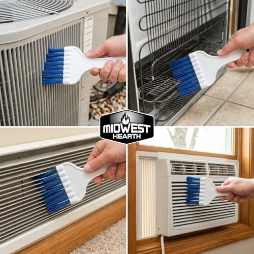 Midwest Hearth Air Conditioner & Refrigerator Coil Cleaning Brush, HVAC
